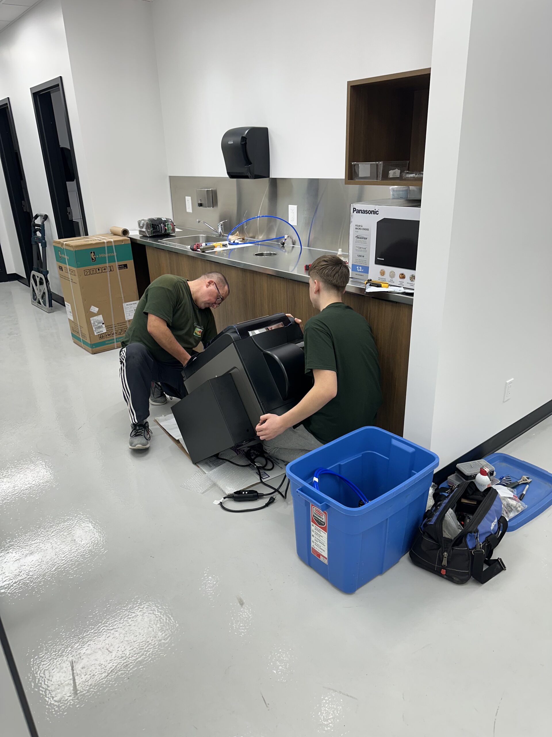 Machine de distribution automatique dans un espace professionnel