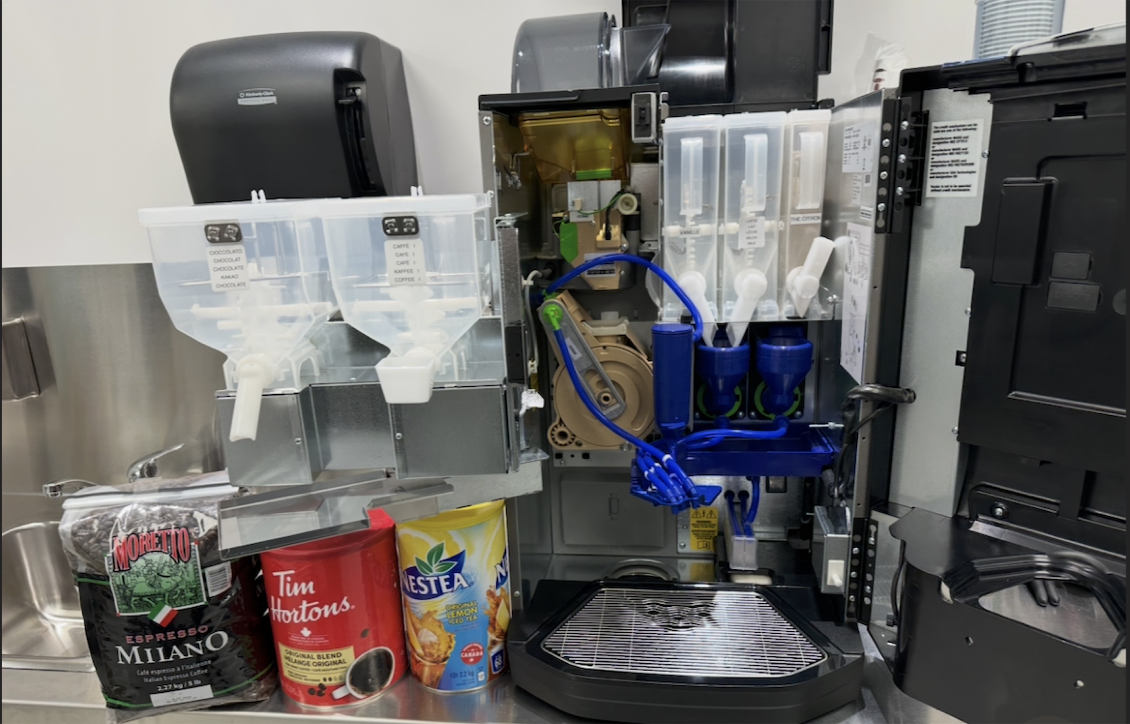 Vue intérieure propre et entretenue d’une Necta Krea Touch